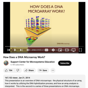 Screenshot for How Does a DNA Microarray Work?