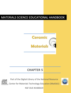Screenshot for MatEdU Science Educational Handbook - Chapter 5: Ceramic Materials