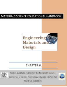Screenshot for MatEdU Science Educational Handbook - Chapter 6: Engineering Materials and Design