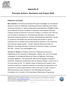 Screenshot for MatEdU Science Educational Handbook - Appendix B: Principle Authors, Reviewers and Project Staff