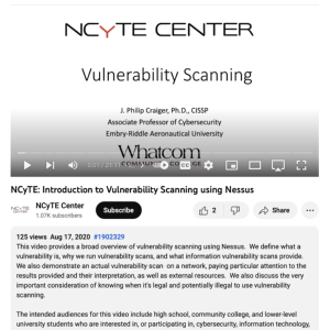 Screenshot for Introduction to Vulnerability Scanning using Nessus