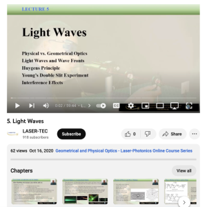 Screenshot for Lecture 5: Light Waves