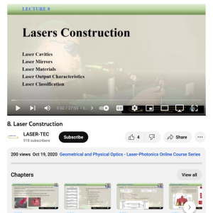 Screenshot for Lecture 8: Lasers Constructions