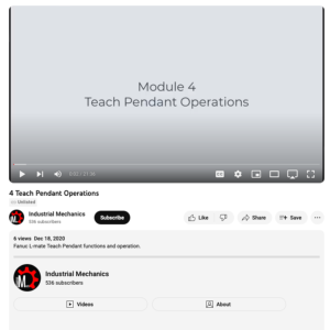 Screenshot for Module 4: Teach Pendant Operations