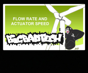 Screenshot for Flow Rate and Actuator Speed (Part 1 of 2)