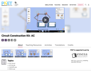 Screenshot for PhET Circuit Construction Kit (AC+DC) - Circuits, Light Bulbs, Battery, Ammeter