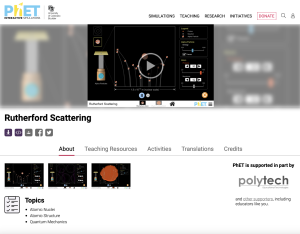 Screenshot for Rutherford Scattering