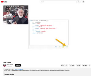 Screenshot for Python with Labeling and Calculate Field, Label Lesson 1 (Module 5 of 9)