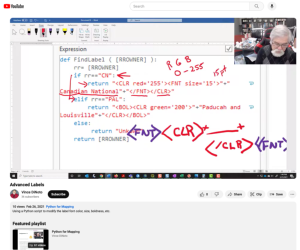 Screenshot for Python with Labeling and Calculate Field, Advanced Labels Lesson (Module 5 of 9)