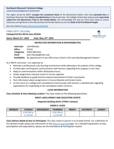 Screenshot for Fiber Optic Splicing & Testing Procedures: Course Outcome Summary and Syllabus