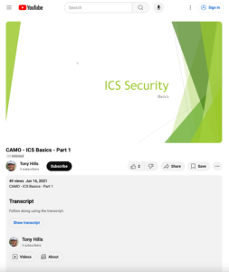 Screenshot for ICS Security Basics Part (1 of 4)