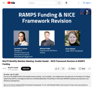 Screenshot for NICE Framework Revision & RAMPS Funding