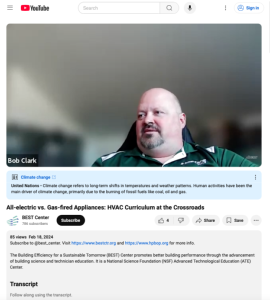 Screenshot for All-electric vs. Gas-fired Appliances: HVAC Curriculum at the Crossroads