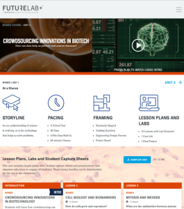 Screenshot for Futurelab+ Genentech Science Ed Biotech Courses: Biomedicine