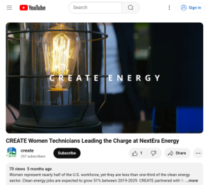 Screenshot for CREATE Women Technicians Leading the Charge at NextEra Energy